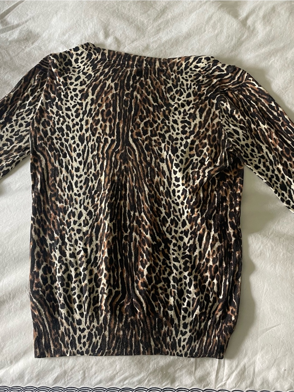 J. Crew Leopard Print Long Sleeve Tippi Sweater in Brown and Black - Picture 2 of 6